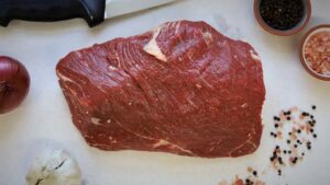 Grass-Fed Beef Rump Roast top view